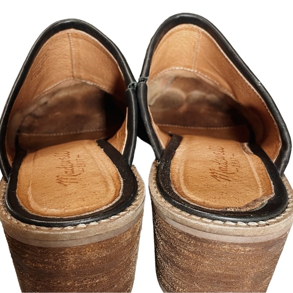 Madewell Black Leather Slip On Harper Mules - 8.5 - Picture 9 of 12